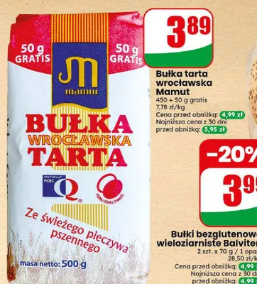 Bułka tarta wrocławska Mamut promocja w Dino