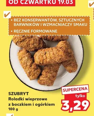 Roladki wieprzowe z boczkiem i ogórkiem promocja w Kaufland