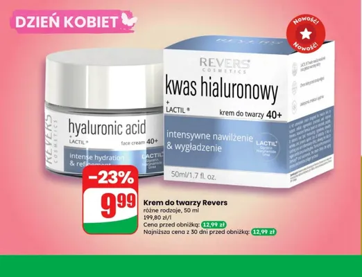 Krem do twarzy, różne rodzaje promocja w Dino