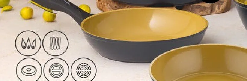Patelnia aluminiowa Florina AmVegan 28 cm promocja w Netto