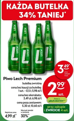 Piwo Premium butelka zwrotna promocja w Żabka