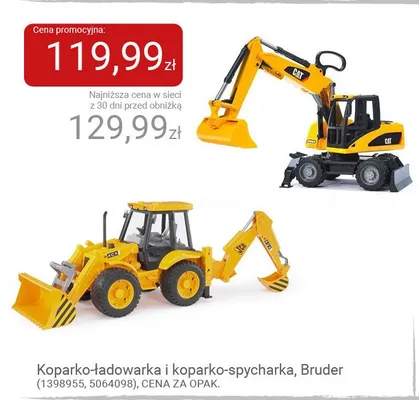 Koparko-ładowarka Bruder promocja w Smyk