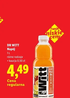 Napój Dr Witt promocja w Lidl