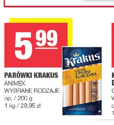 Parówki Krakus promocja w SPAR