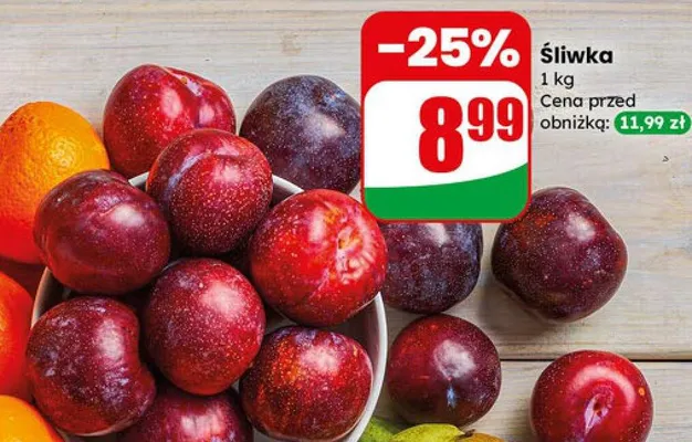 Śliwka promocja w Dino