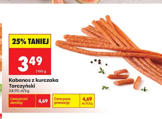 Kabanos z kurczaka Tarczyński promocja w Biedronka