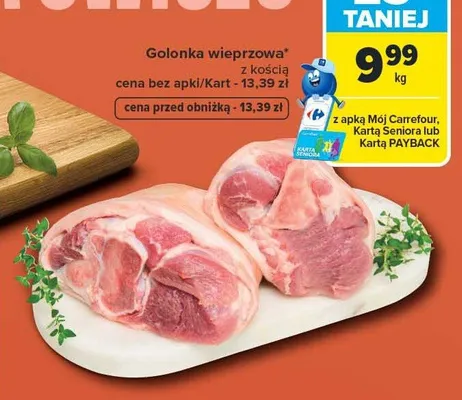 Golonka wieprzowa z kością promocja w Carrefour
