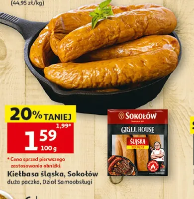 Kiełbasa śląska z szynką Pikok promocja w Auchan