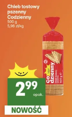 Chleb tostowy pszenny Codzienny promocja w Delikatesy Centrum