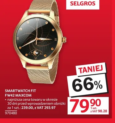 Smartwatch Fit FW42 Maxcom promocja w Selgros