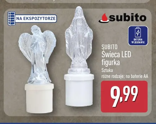 Świeca LED figurka Subito promocja w Aldi