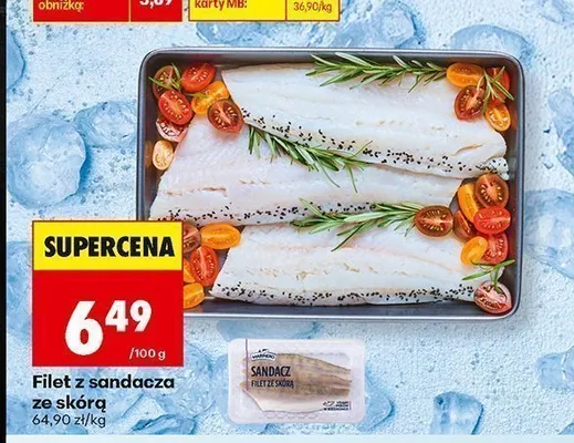 Filet z sandacza ze skórą Marinero promocja w Biedronka