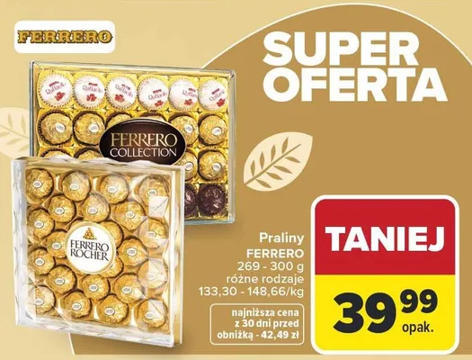 Praliny Ferrero Collection promocja w Carrefour
