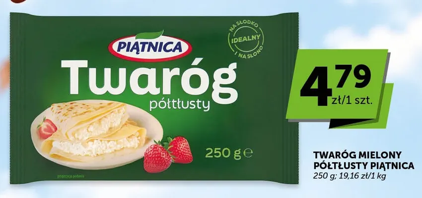 Twaróg mielony półtłusty Piątnica promocja w ABC