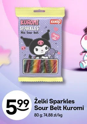 Żelki Sparkles Sour Belt Kuromi promocja w Żabka