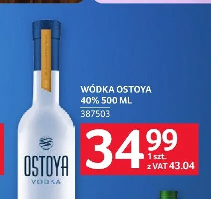 Wódka Ostoya 40% promocja w Selgros