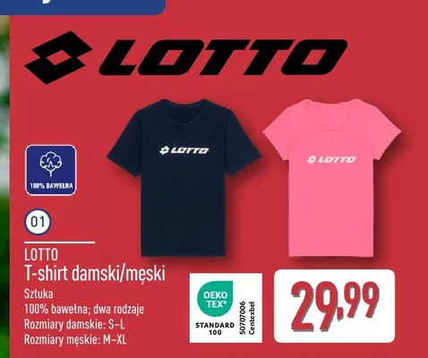 T-shirt damski LOTTO promocja w Aldi