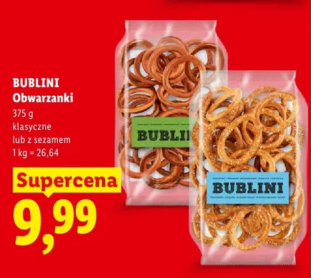 Obwarzanki Bublini klasyczne promocja w Lidl