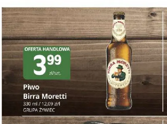 Piwo Birra Moretti promocja w Marketvita