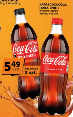 Napój gazowany Coca-Cola promocja w ABC