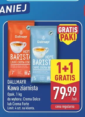 Kawa ziarnista Dallmayr Crema Forte promocja w Aldi