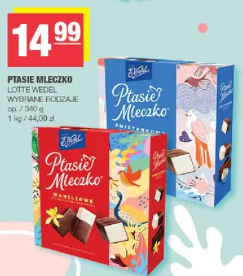 Ptasie Mleczko wybrane rodzaje promocja w SPAR