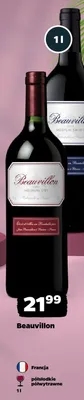 Wino czerwone Beauvillon Medium Dry promocja w Netto