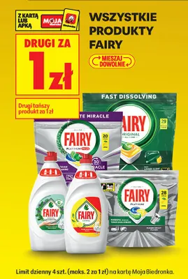Produkty Fairy promocja w Biedronka