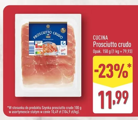 Prosciutto crudo CUCINA promocja w Aldi