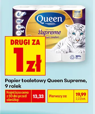 Papier toaletowy Queen Supreme promocja w Biedronka