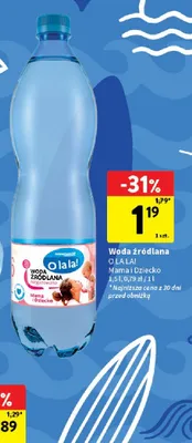 Woda źródlana O LA LA! Mama i Dziecko promocja w Intermarche