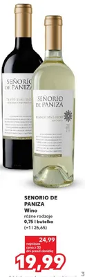 Wino Senorio De Paniza różne rodzaje promocja w Kaufland