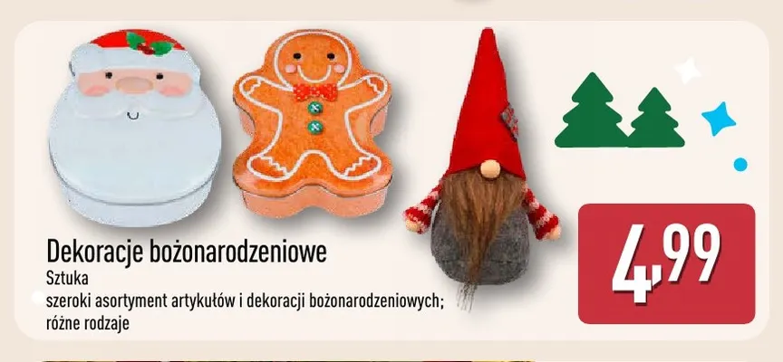 Dekoracje bożonarodzeniowe promocja w Aldi