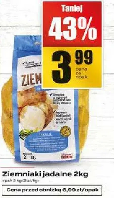 Ziemniaki jadalne 2kg promocja w Supeco
