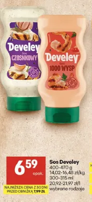 Sos 1000 wysp Develey promocja w Delikatesy Centrum