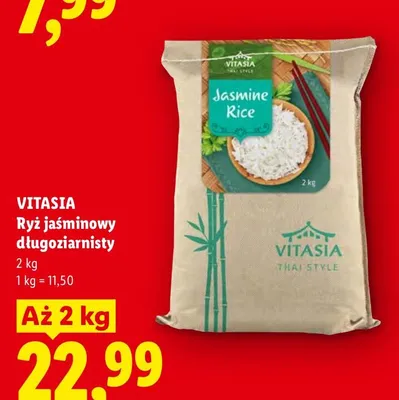 Ryż jaśminowy długoziarnisty Vitasia promocja w Lidl