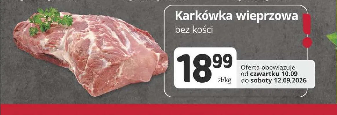Karkówka wieprzowa bez kości promocja w Marketvita