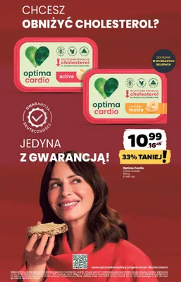 Margaryna Optima Cardio active promocja w Netto