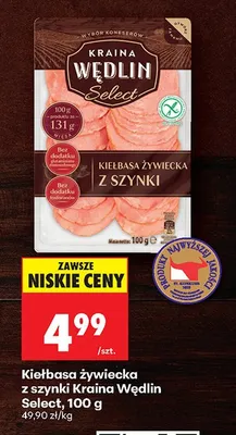 Kiełbasa żywiecka z szynki promocja w Biedronka