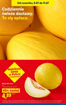 Melony żółte luzem promocja w Lidl