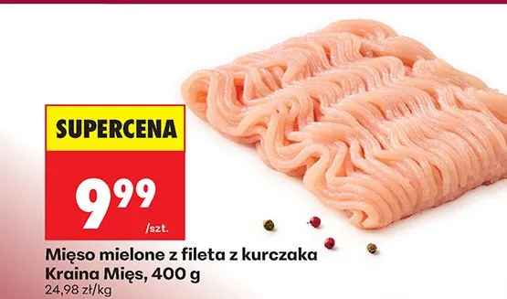 Mięso mielone z fileta z kurczaka Kraina Mięs promocja w Biedronka