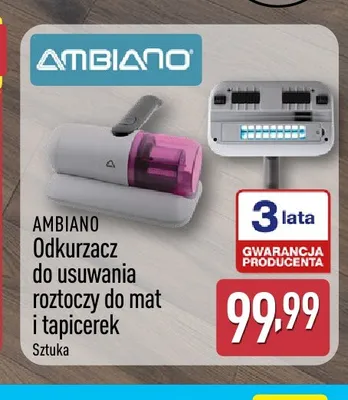 Odkurzacz do usuwania roztoczy do mat i tapicerek Ambiano promocja w Aldi