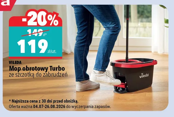 Mop obrotowy Vileda Turbo promocja w Biedronka Home
