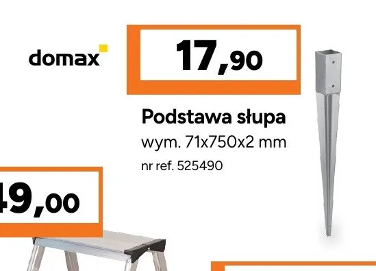 Podstawa słupa Domax promocja w Bricoman