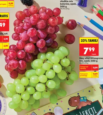 Winogrona Hey, Vita! promocja w Biedronka