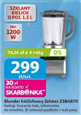 Blender kielichowy ZSB4870 promocja w Auchan