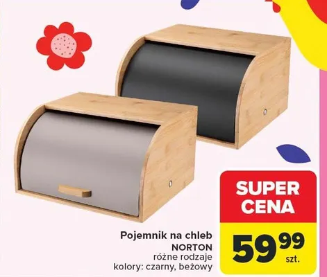 Pojemnik na chleb różne rodzaje promocja w Carrefour
