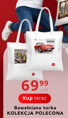 Bawełniana torba KOLEKCJA POLECONA promocja w Poczta Polska