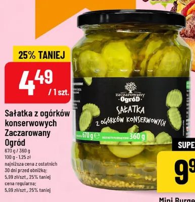 Sałatka z ogórków konserwowych Zaczarowany Ogród promocja w POLOmarket