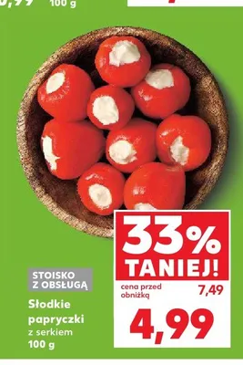 Słodkie papryczki z serkiem promocja w Kaufland